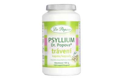 Psyllium Dr. Popova trávení 120 kapslí